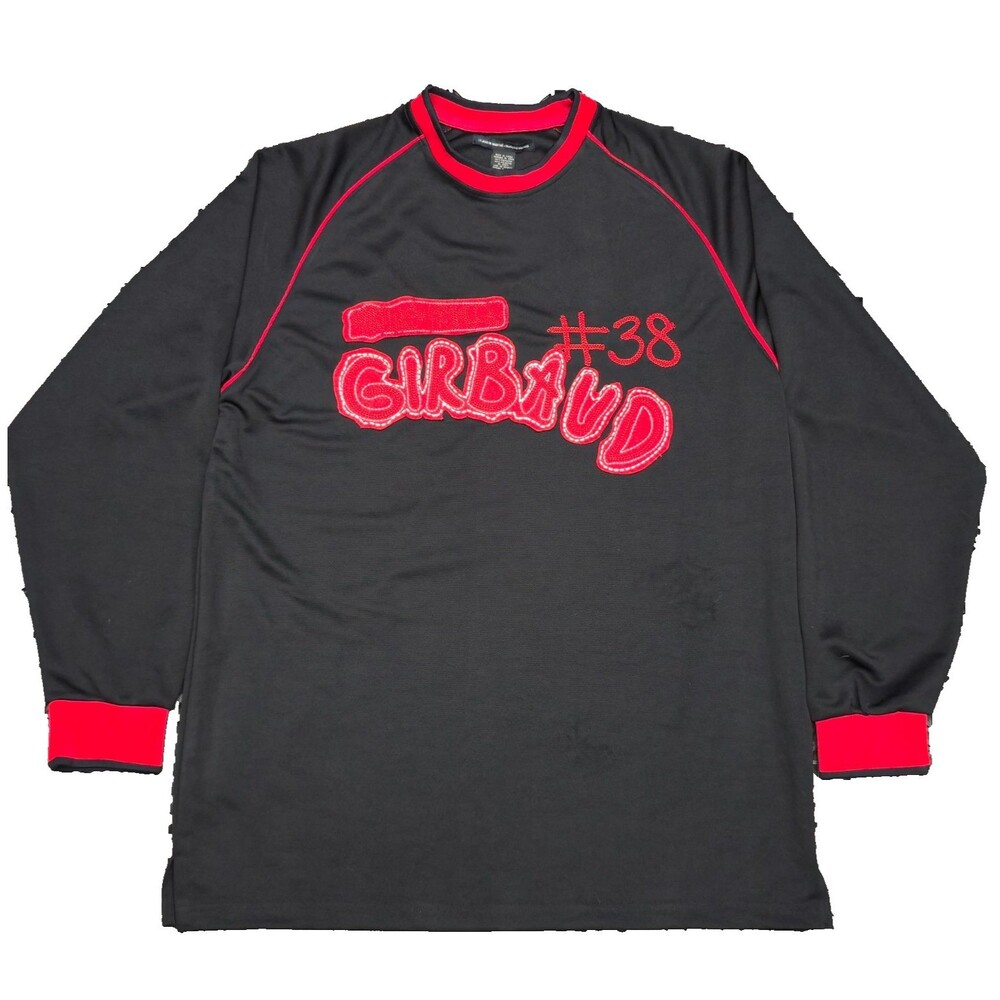 Vintage Marithe Francois Girbaud Black Shirt XXL Spell Out Y2K Streetwear Mens